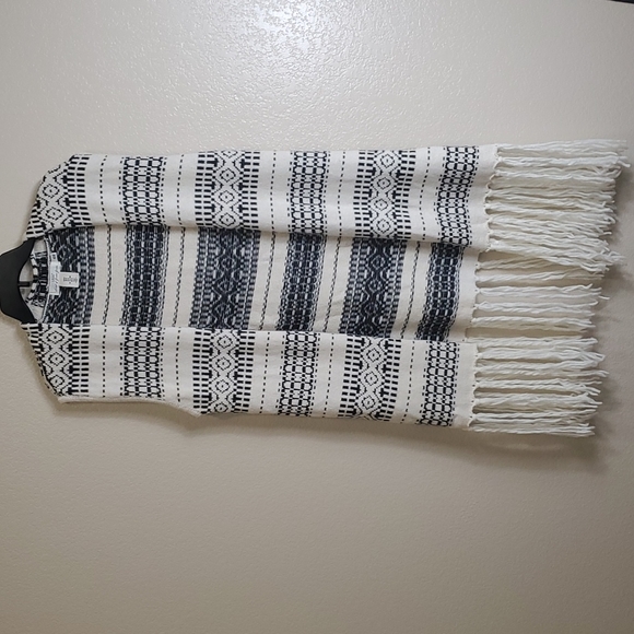 Label of Graded Goods Knit Longline Open Front Sweater Vest Medium Hippie - Picture 1 of 8